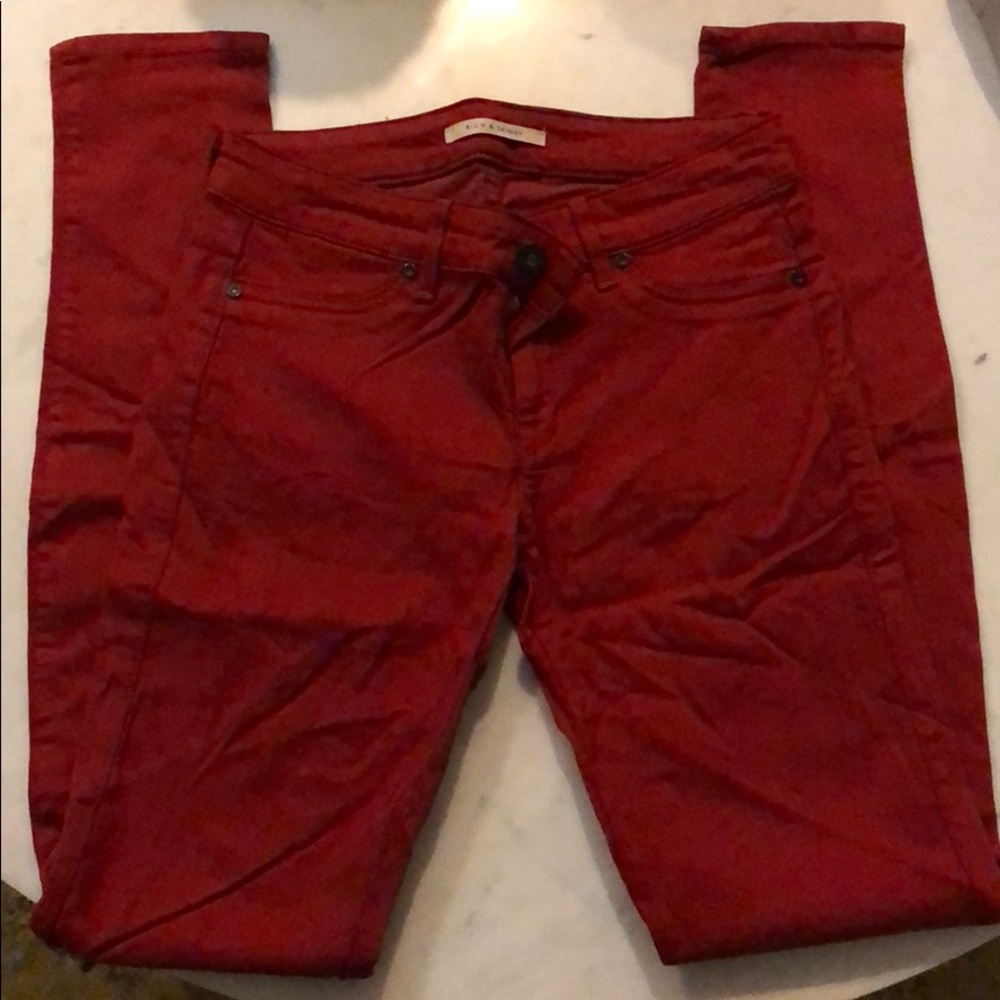 Rich and Skinny red skinny jeans size 26